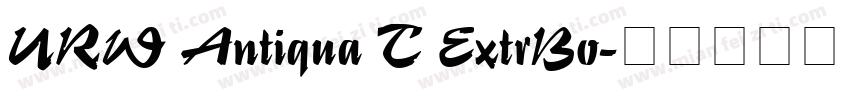 URW Antiqua T ExtrBo字体转换